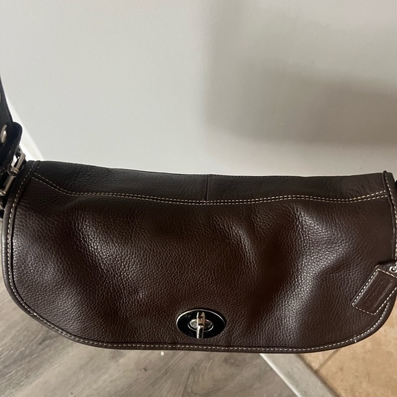 Coach Penelope Brown Pebble Leather Shoulder Handbag (gently loved❤️‍🩹 ) - Picture 11 of 11
